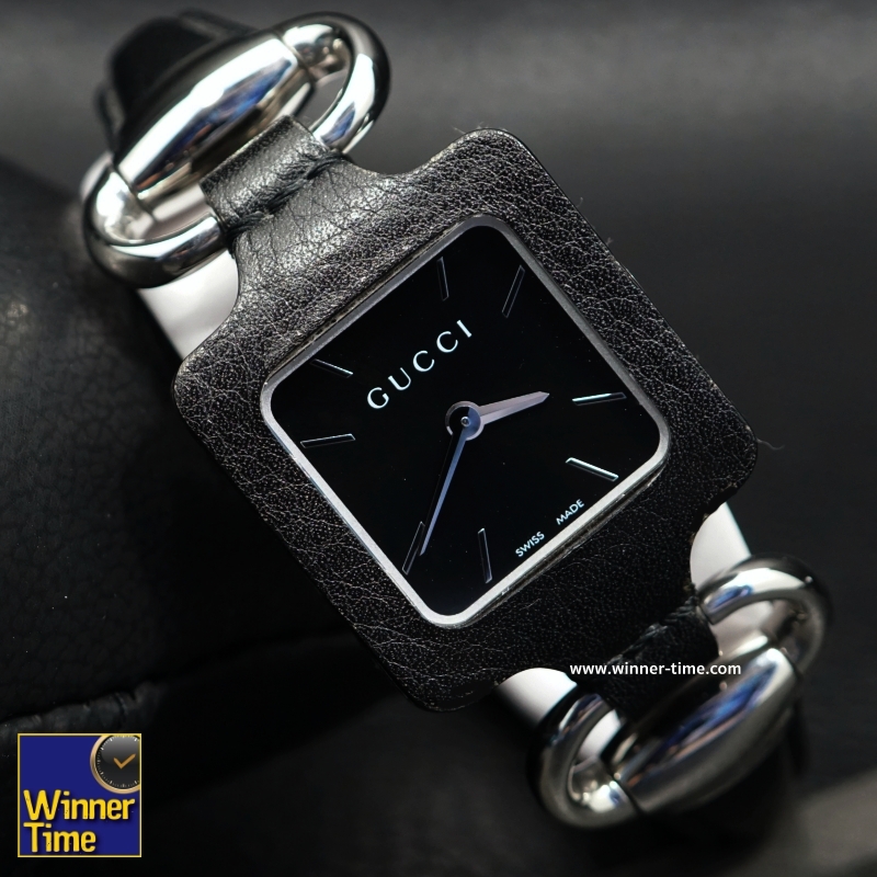 นาฬิกาGucci Women's  Stainless Steel with Black Dial Watch รุ่น YA130402