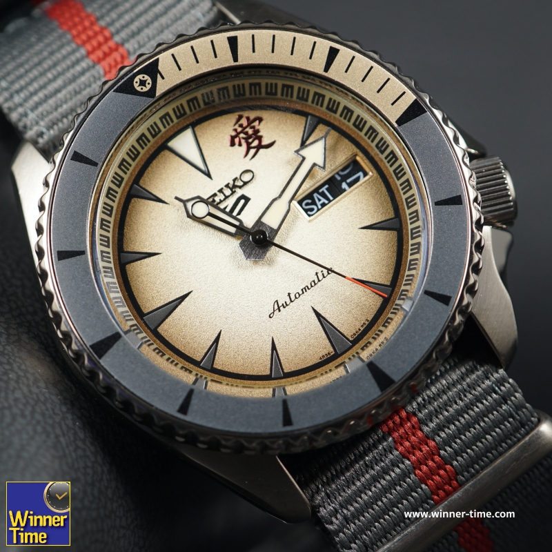 นาฬิกาSEIKO 5 SPORTS x NARUTO & BORUTO Limited Edition 6,500 Pcs รุ่นSRPF71K1,SRPF71K,SRPF71,( GAARA )