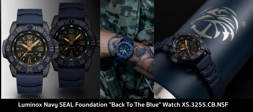 LUMINOXNavy SEAL Foundation Back to the Blue Military Watch 45mm รุ่น XS.3255.CB.NSF