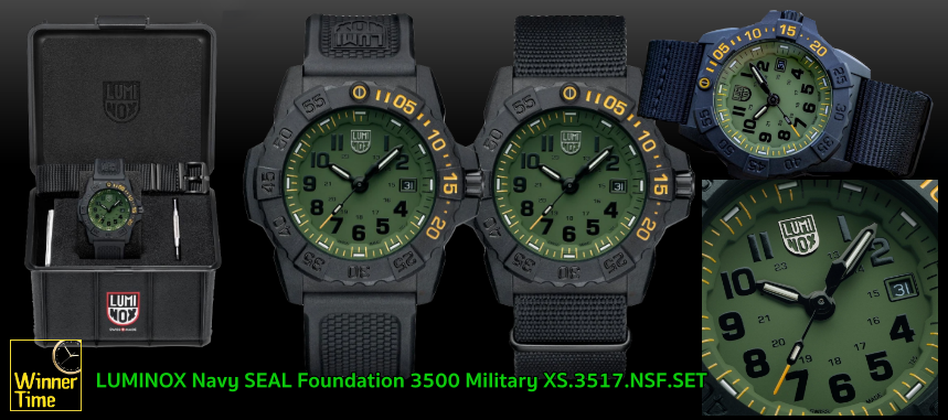 LUMINOX Navy SEAL Foundation 3500 Military Watch รุ่น XS.3517.NSF.SET