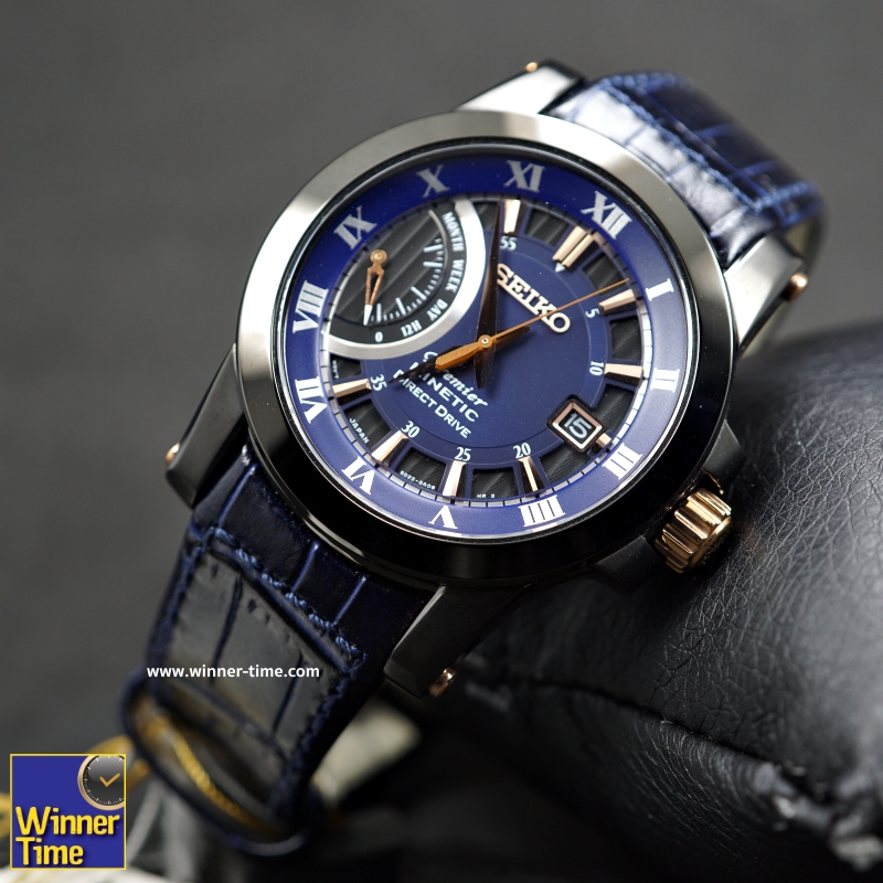นาฬิกาSEIKO Premier Kinetic Direct Drive (Blue)รุ่น SRG012P1