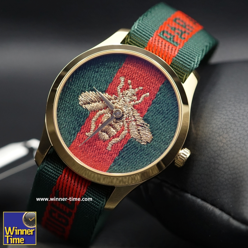นาฬิกาGucci Unisex Nylon Dial with Embroidered Strap  One Size รุ่น YA126487A