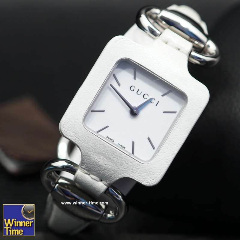 นาฬิกาGucci 1921 Series White Leather Bangle Ladies Watch รุ่น YA130404