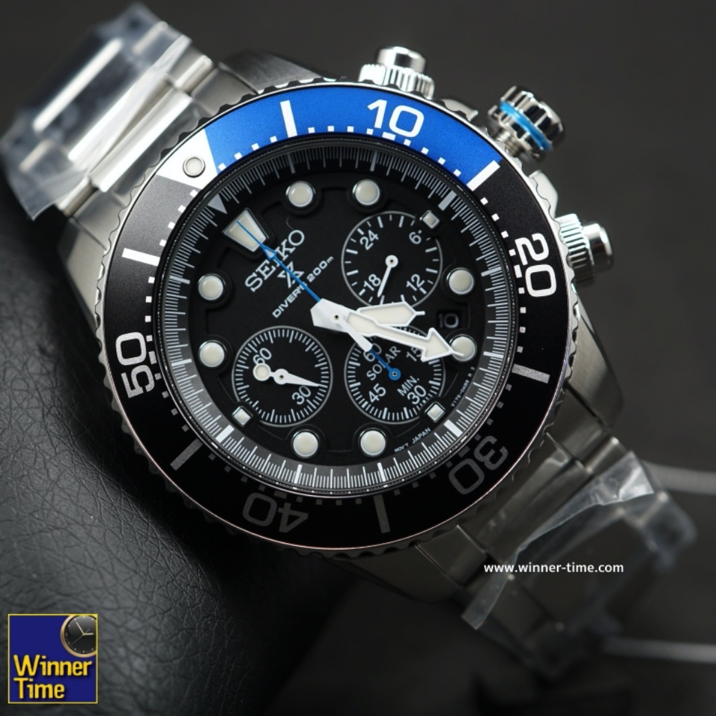 นาฬิกาSeiko Solar Chronograph Divers รุ่น SSC781P1,SSC781P,SSC781