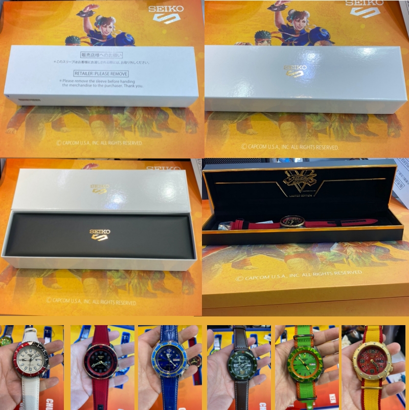 นาฬิกาSeiko 5 Sports Street Fighter V Limited Edition RYU Model รุ่น SRPF19K1,SRPF19K,SRPF19