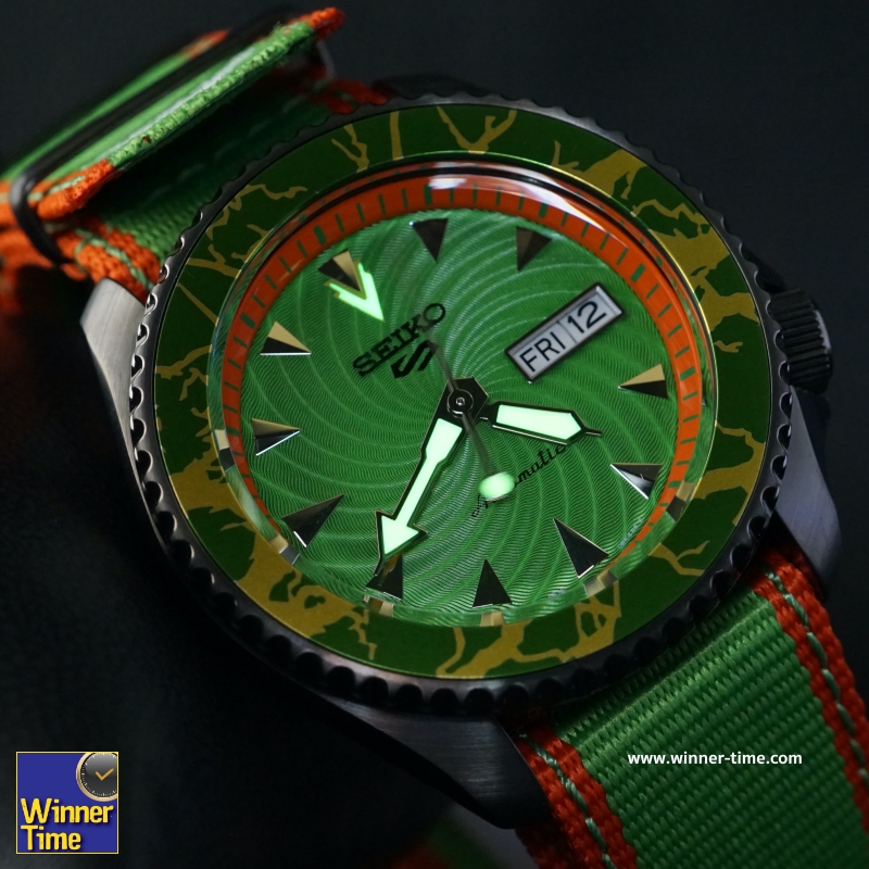 นาฬิกาSeiko 5 Sports Street Fighter V Limited Edition BLANKA Model รุ่น SRPF23K1,SRPF23K,SRPF23