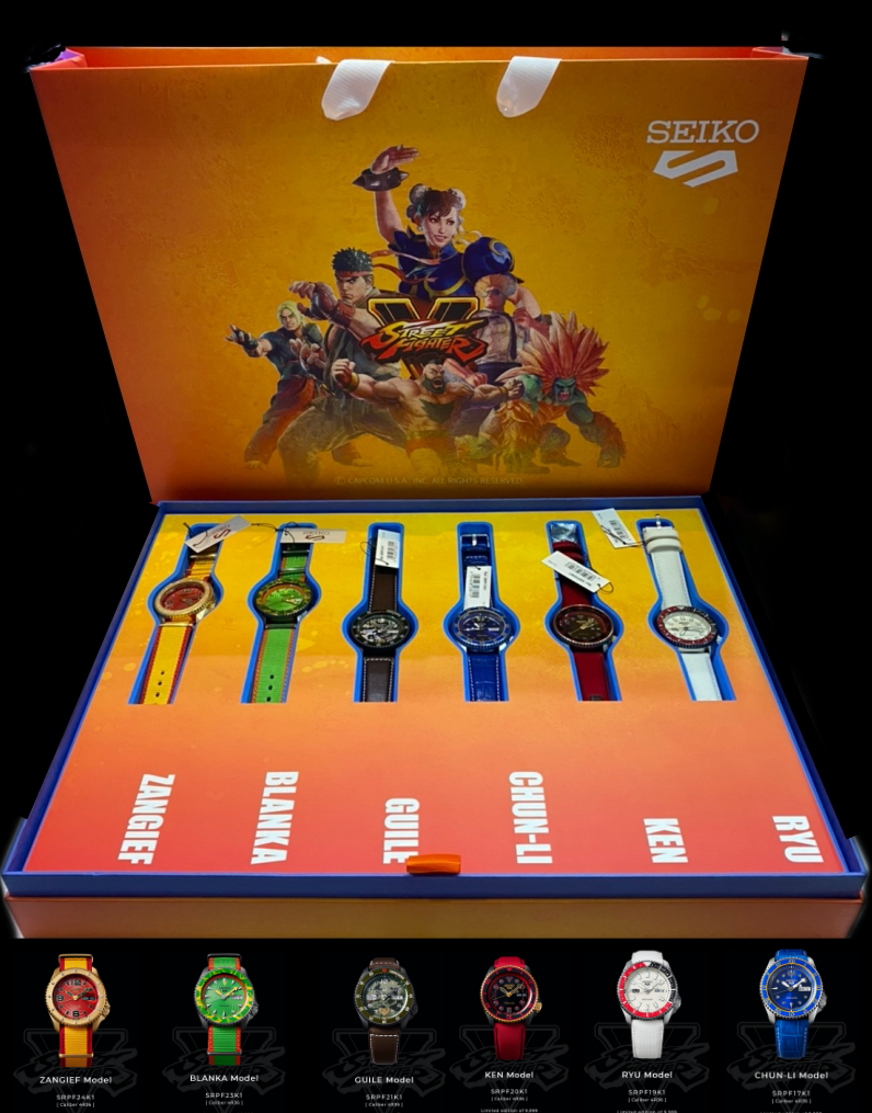 Seiko 5 Sports Street Fighter V Limited Edition SET