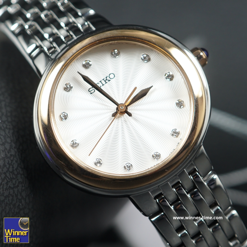 นาฬิกาSeiko WomenSilver Stainless-Steel Japanese Quartz Dress Watch รุ่น SRZ502P1,SRZ502P,SRZ502 