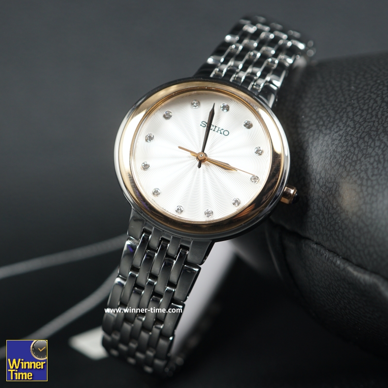 นาฬิกาSeiko WomenSilver Stainless-Steel Japanese Quartz Dress Watch รุ่น SRZ502P1,SRZ502P,SRZ502 