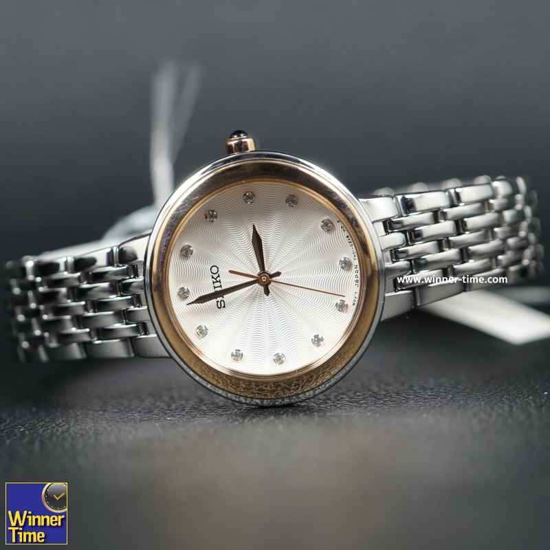 นาฬิกาSeiko WomenSilver Stainless-Steel Japanese Quartz Dress Watch รุ่น SRZ502P1,SRZ502P,SRZ502 