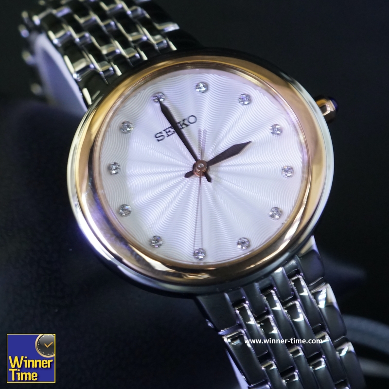นาฬิกาSeiko WomenSilver Stainless-Steel Japanese Quartz Dress Watch รุ่น SRZ502P1,SRZ502P,SRZ502 