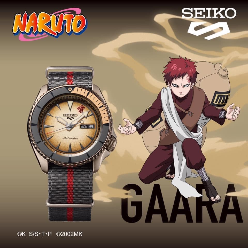 นาฬิกาSEIKO 5 SPORTS x NARUTO & BORUTO Limited Edition 6,500 Pcs รุ่นSRPF71K1,SRPF71K,SRPF71,( GAARA )