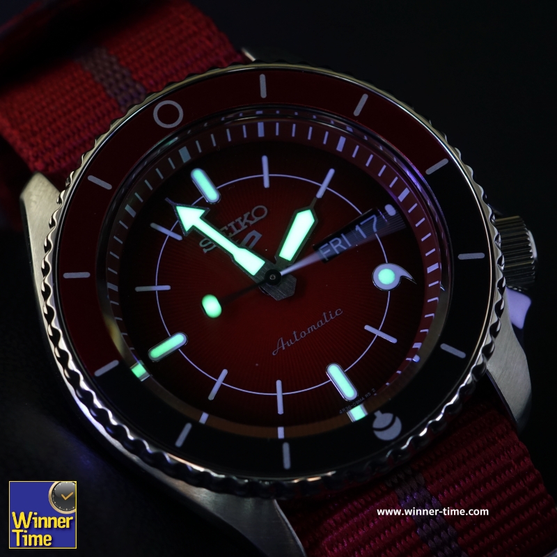 นาฬิกาSEIKO 5 SPORTS x NARUTO & BORUTO Limited Edition 6,500 Pcs.รุ่น SRPF67K1,SRPF67K,SRPF67,(SARADA)