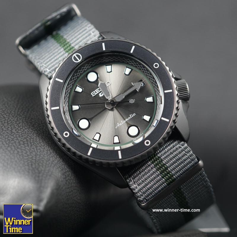 นาฬิกาSEIKO 5 SPORTS x NARUTO & BORUTO Limited Edition 6,500 Pcs รุ่น SRPF75K1, SRPF75K ,SRPF75 ,(SHIKAMARU)