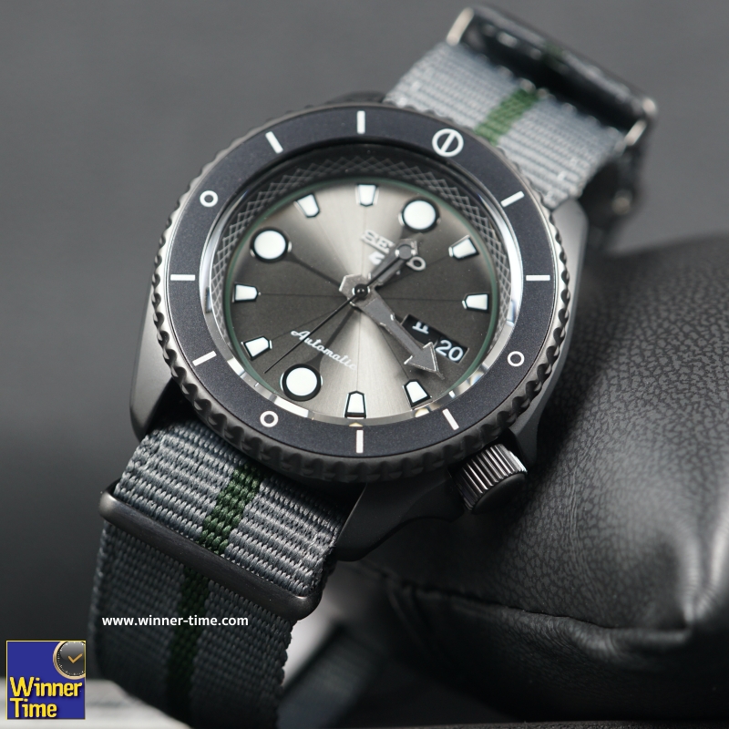 นาฬิกาSEIKO 5 SPORTS x NARUTO & BORUTO Limited Edition 6,500 Pcs รุ่น SRPF75K1, SRPF75K ,SRPF75 ,(SHIKAMARU)