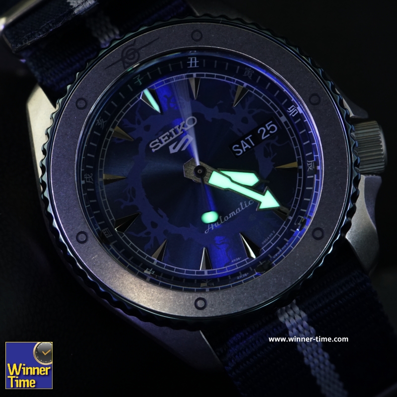 นาฬิกาSEIKO 5 SPORTS x NARUTO & BORUTO Limited Edition 6,500 Pcs.รุ่น SRPF69K1,SRPF69K,SRPF69, (SASUKE)