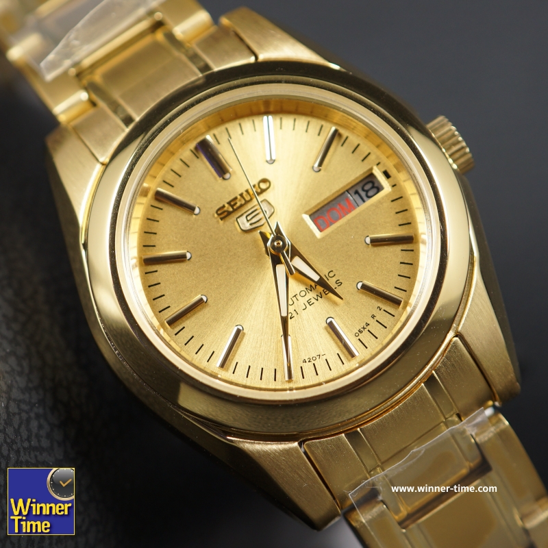 นาฬิกาข้อมือผู้หญิง Seiko 5 Automatic 21 Jewels รุ่น SYMK20K1,SYMK20K,SYMK20