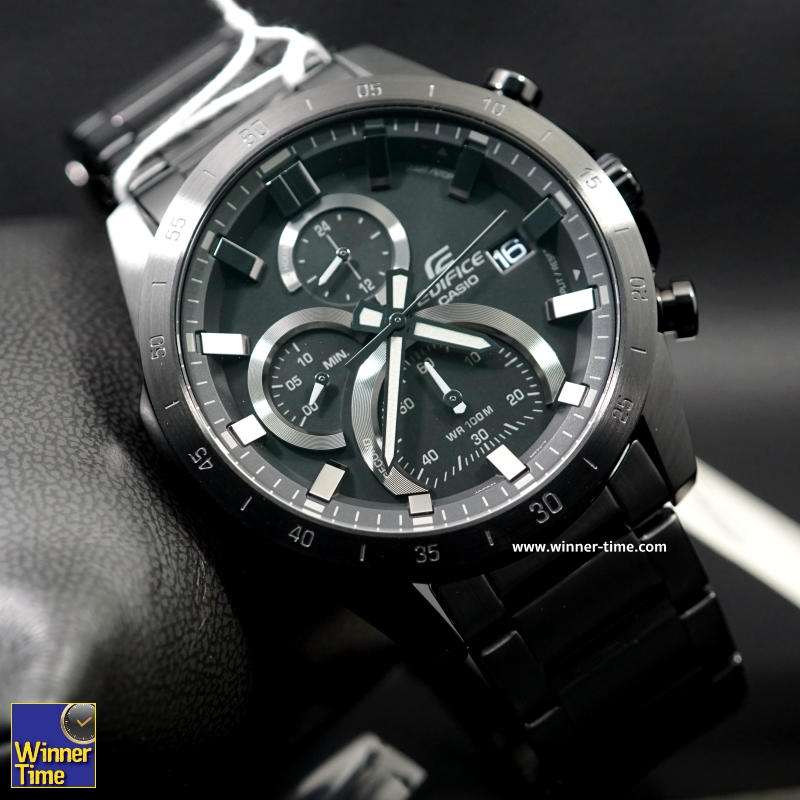 นาฬิกาCASIO EDIFICE สายสเตนเลสสตีลรมดำ รุ่น EFR-571MDC-1AV -รมดำ