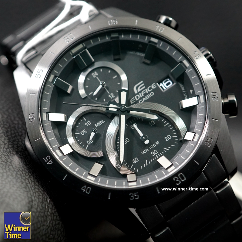 นาฬิกาCASIO EDIFICE สายสเตนเลสสตีลรมดำ รุ่น EFR-571MDC-1AV -รมดำ