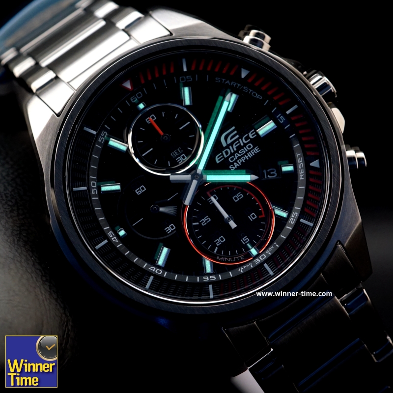 นาฬิกาCASIO EDIFICE สเตนเลสสตีลรมเทา รุ่น EFR-S572DC-1AV