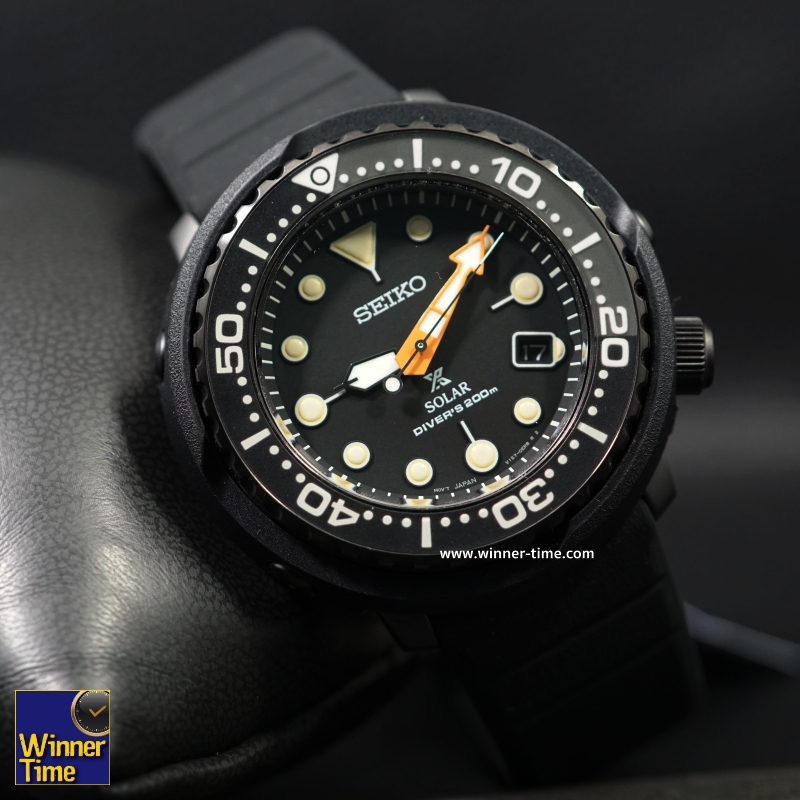 นาฬิกาSEIKO PROSPEX TUNA SOLAR BLACK SERIES Limited Edition5,000 pes.รุ่น  SNE577P1,SNE577P,SNE577