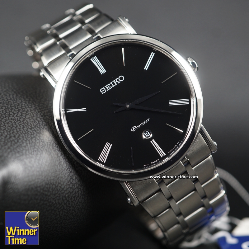 นาฬิกาข้อมือผู้ชาย Seiko Premier Quartz Analog รุ่น SKP393,SKP393P1, SKP393P