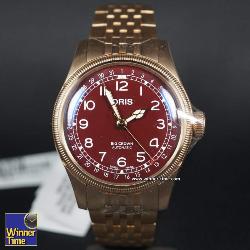 นาฬิกาORIS BIG CROWN POINTER DATE BRONZE รุ่น 01 754 7741 3168 07 8 20 01