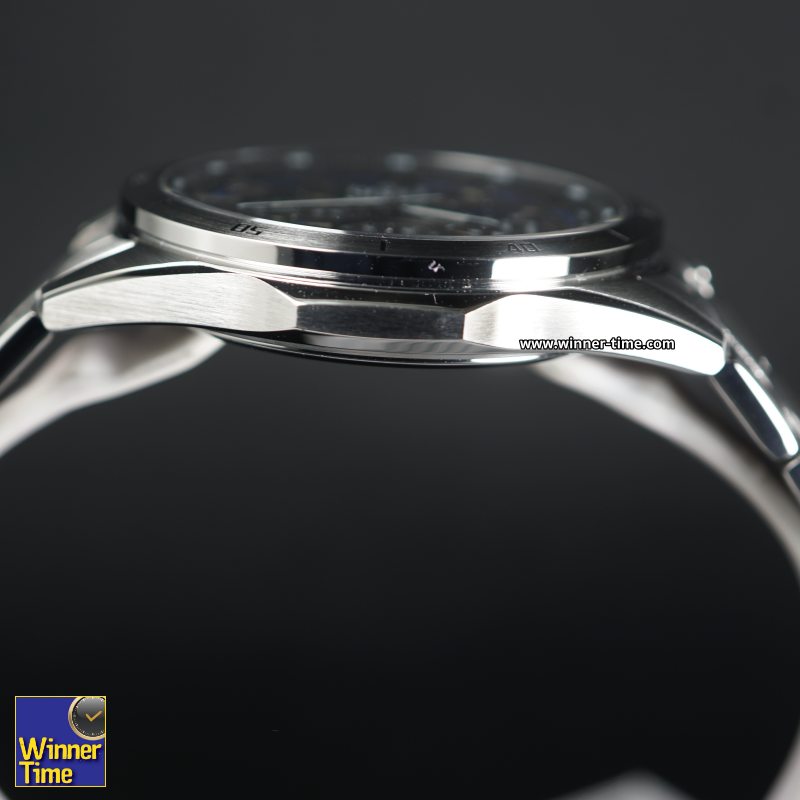 นาฬิกาCASIO EDIFICE รูปทรงเพรียวบางประดับคริสตัลแซฟไฟร์ รุ่น EFS-S610D-1AV