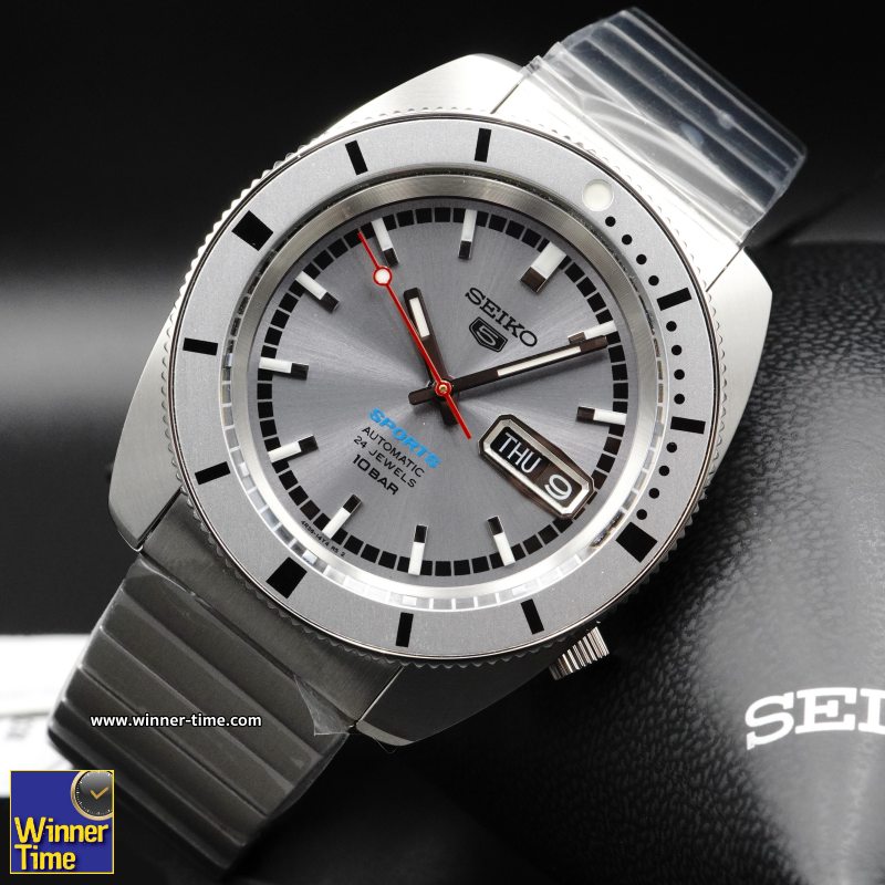 นาฬิกาข้อมือ SEIKO 5 Sports ‘Ash Blue’ 1968 Limited Edition รุ่น SRPL03K1,SRPL03K,SRPL03