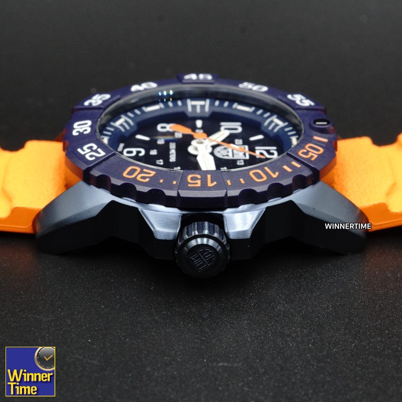 นาฬิกาข้อมือ LUMINOX 3253.CBNSF.SET Navy SEAL Foundation Back To The Blue Military Diver Watch 45 mm รุ่น XS.3253.CONSF.SE (สายส้ม)