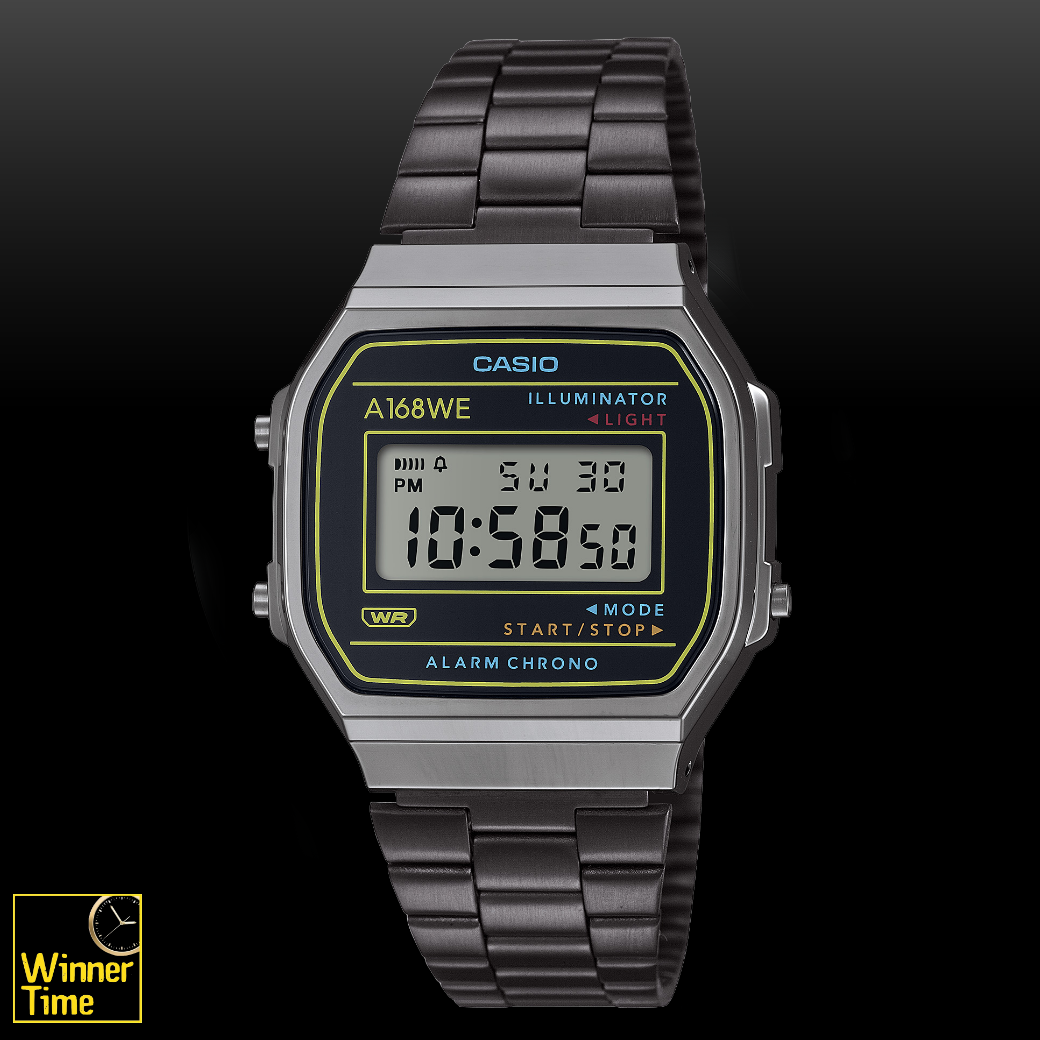 นาฬิกา Casio ดิจิตอล วินเทจ รุ่น A168WEHB-1A