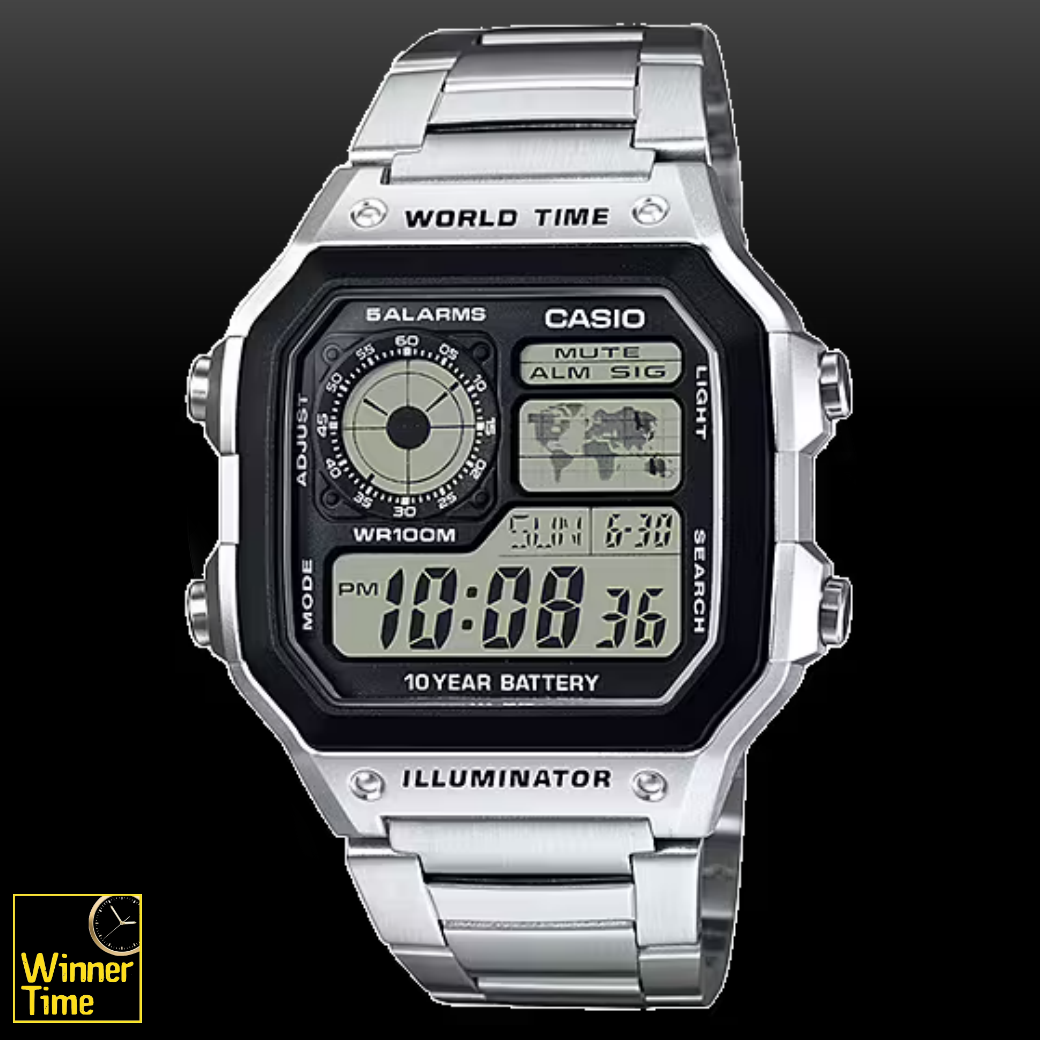 นาฬิกา Casio ดิจิตอล รุ่น AE-1200WHD-1AV