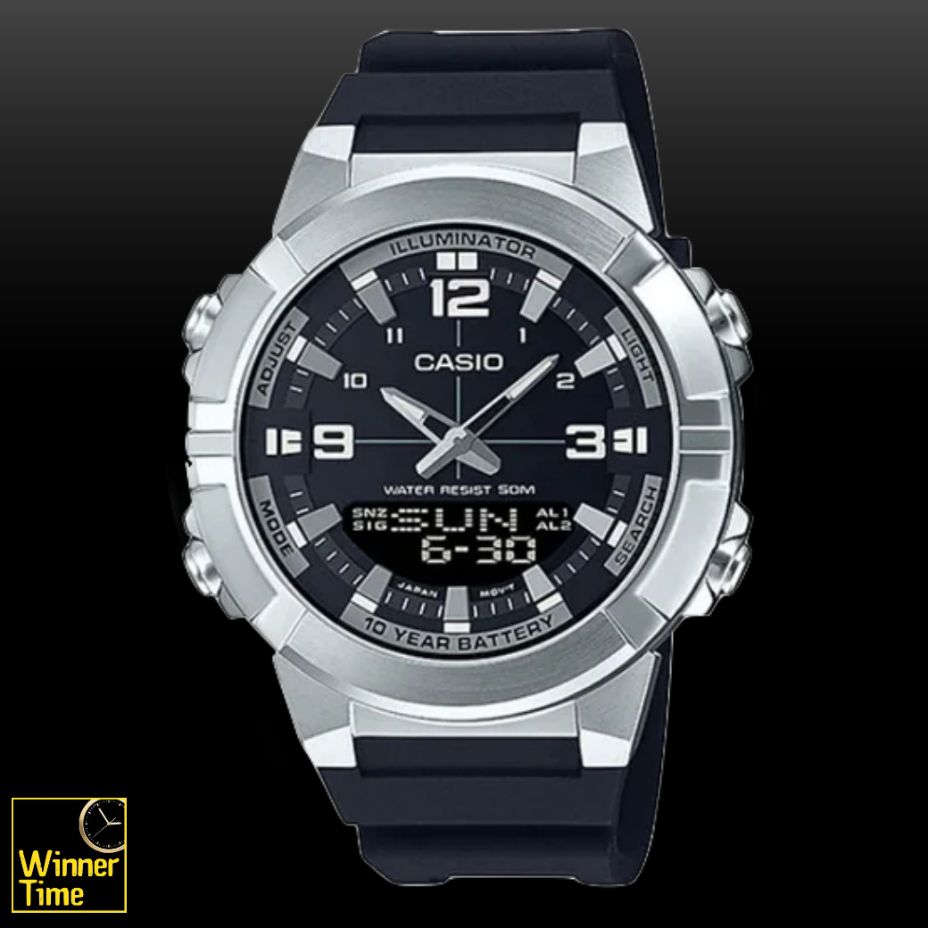 นาฬิกา Casio ระบบผสมอะนาล็อก-ดิจิตอล รุ่น AMW-870-1AVDF