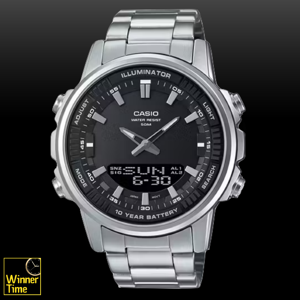 นาฬิกา Casio ระบบผสมอะนาล็อก-ดิจิตอล รุ่น AMW-880D-1AVD