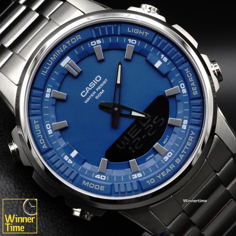 นาฬิกา Casio ระบบผสมอะนาล็อก-ดิจิตอล รุ่น AMW-880-2A1V
