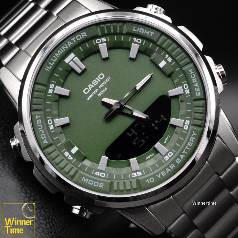 นาฬิกา Casio ระบบผสมอะนาล็อก-ดิจิตอล รุ่น AMW-880-3A