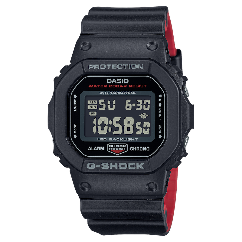 นาฬิกาCASIO G-SHOCK ดิจิตอล ซีรีส์ 5600 รุ่น DW-5600UHR-1DR