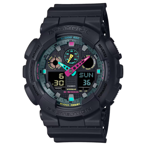 นาฬิกาCASIO G-SHOCK อะนาล็อก-ดิจิตอล ซีรีส์ GA-100 รุ่น GA-100MF-1ADR