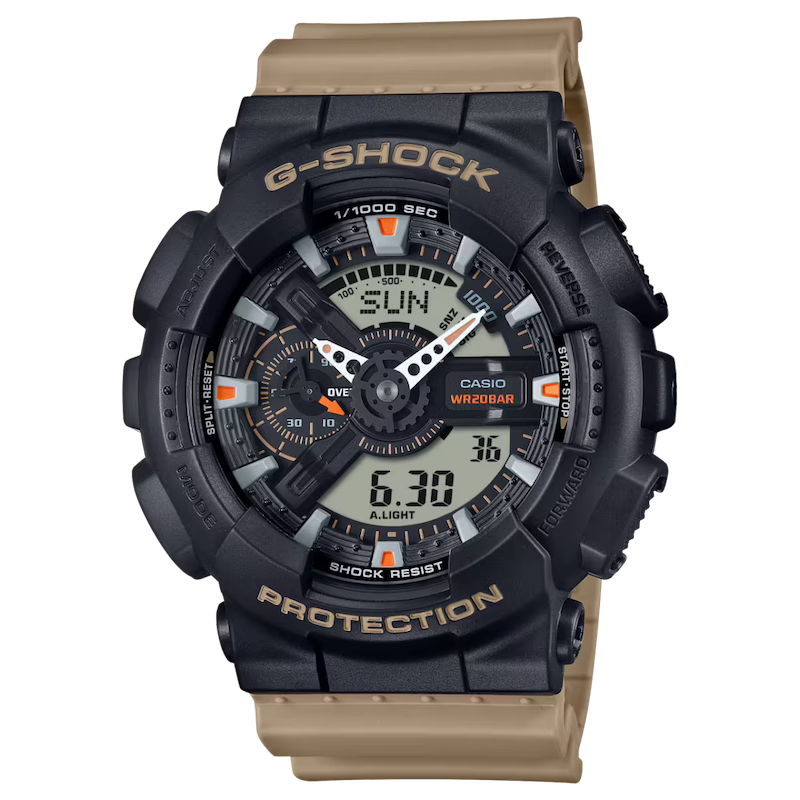 นาฬิกาCASIO G-SHOCK อะนาล็อก-ดิจิตอล ซีรีส์ 110 รุ่น GA-110TU-1A5