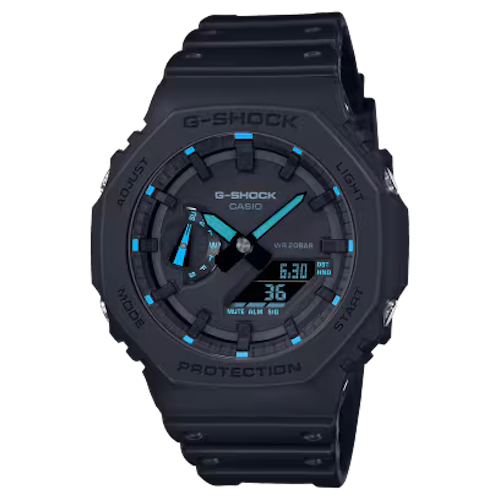 นาฬิกาCASIO G-SHOCK อะนาล็อก-ดิจิตอล ซีรีส์ Neon Accent รุ่น GA-2100-1A2