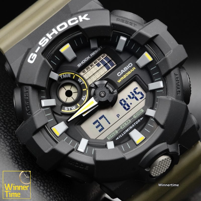 นาฬิกาCASIO G-SHOCK อะนาล็อก-ดิจิตอล ซีรีส์ GA-2100 รุ่น GA-710TU-1A3DR