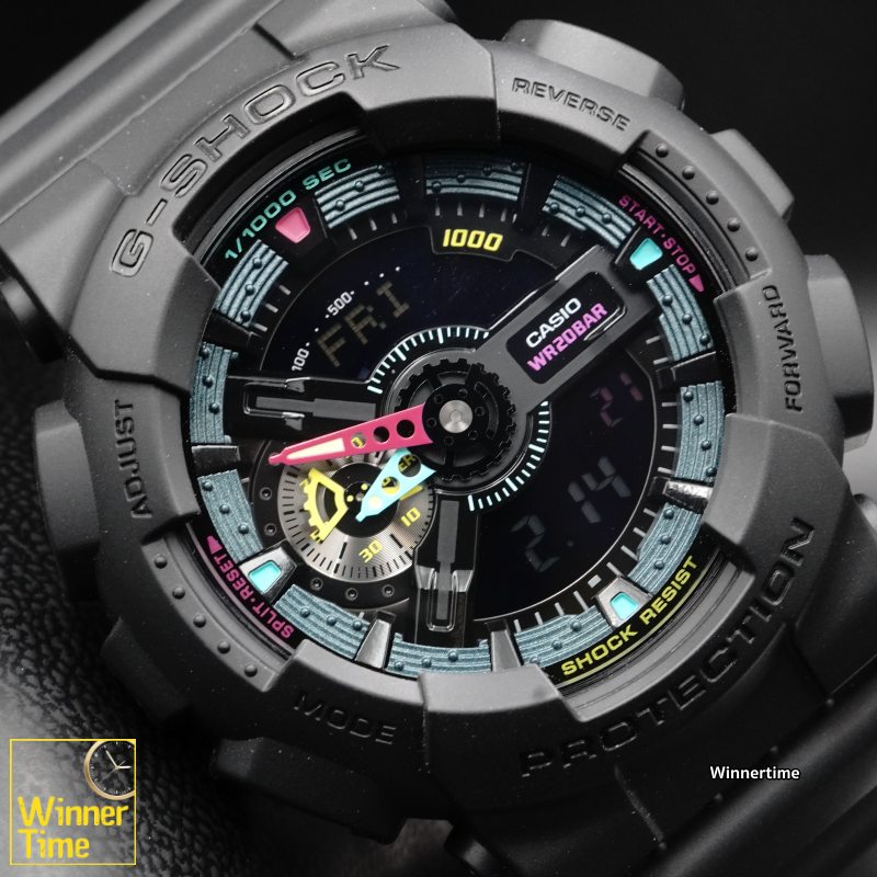 นาฬิกาCASIO G-SHOCK อะนาล็อก-ดิจิตอล ซีรีส์ 110 รุ่น GA-110MF-1ADR