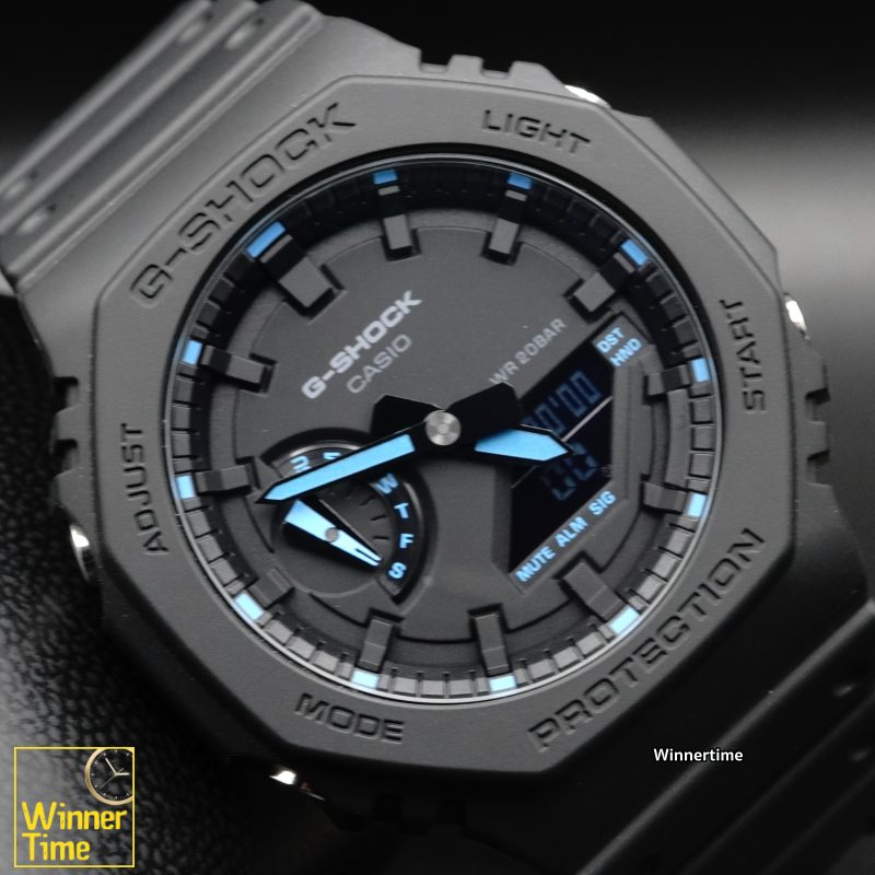 นาฬิกาCASIO G-SHOCK อะนาล็อก-ดิจิตอล ซีรีส์ Neon Accent รุ่น GA-2100-1A2