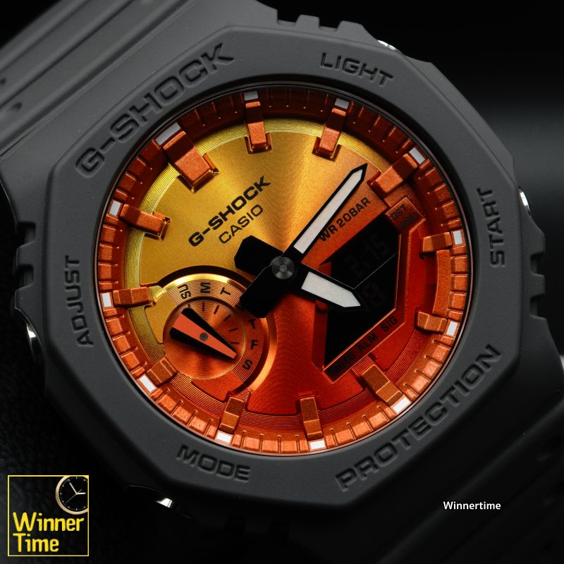 นาฬิกาCASIO G-SHOCK อะนาล็อก-ดิจิตอล ซีรีส์ GA-2100 รุ่น GA-2100FL-8ADR
