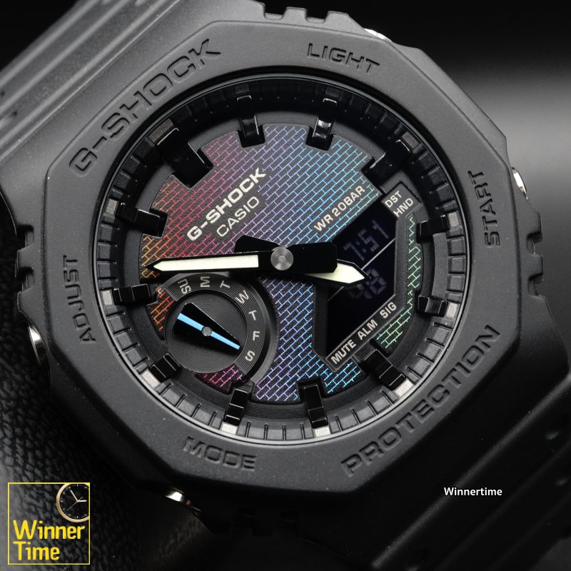 นาฬิกาCASIO G-SHOCK อะนาล็อก-ดิจิตอล ซีรีส์ GA-2100 รุ่น GA-2100RW-1ADR