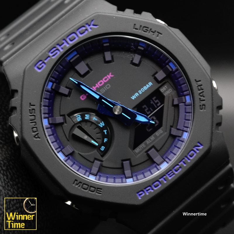 นาฬิกาCASIO G-SHOCK อะนาล็อก-ดิจิตอล ซีรีส์ GA-2100 รุ่น GA-2100VB-1A