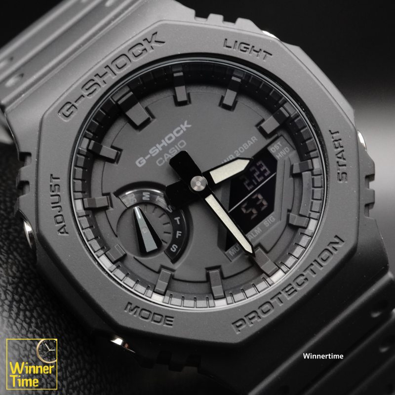 นาฬิกาCASIO G-SHOCK อะนาล็อก-ดิจิตอลซีรีส์ GA-2100 รุ่น GA-2100-1A1DR