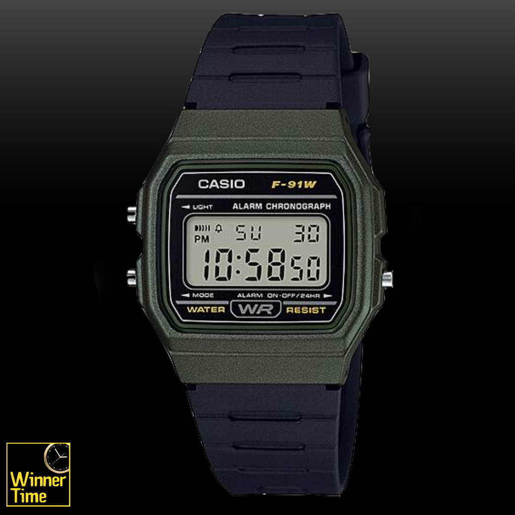 นาฬิกาCASIO ดิจิตอล รุ่น F-91WM-3A