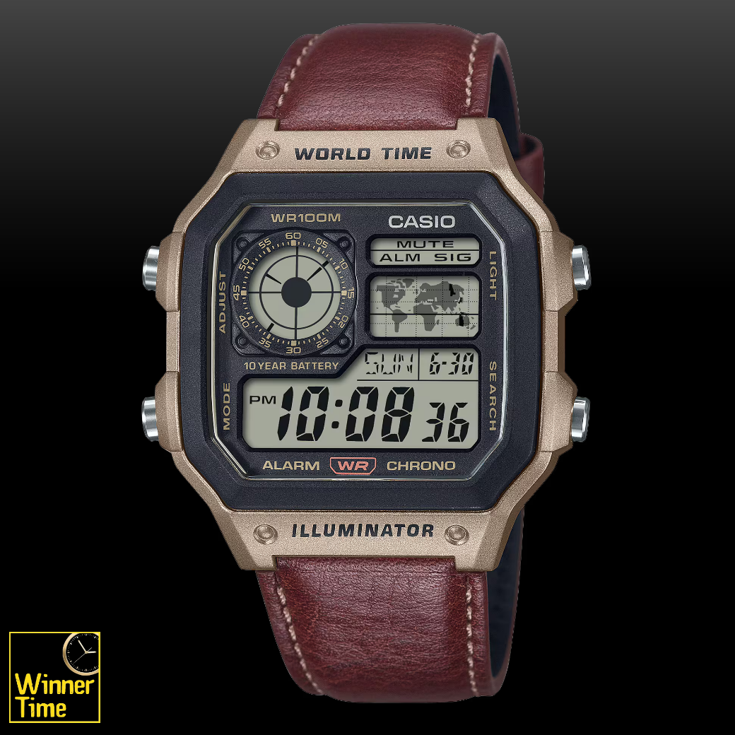 นาฬิกา CASIO รุ่น AE-1200WHL-5AVDF สีน้ำตาล