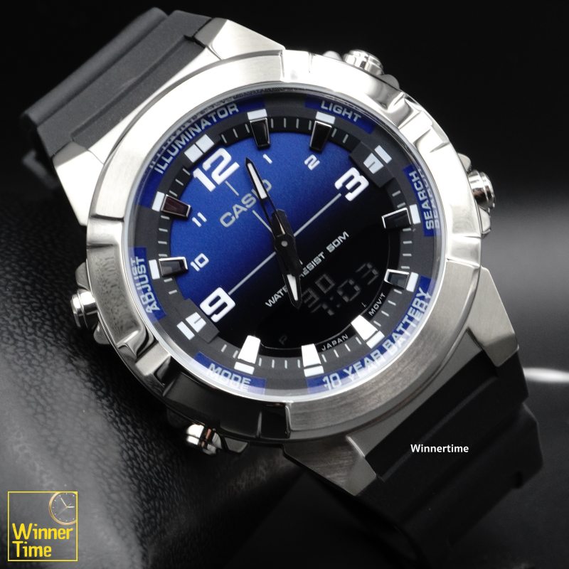 นาฬิกา Casio ระบบผสมอะนาล็อก-ดิจิตอล รุ่น AMW-870A-2AVDF